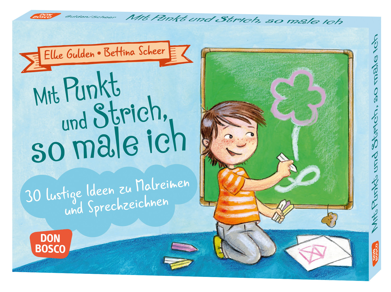 Mit Punkt und Strich, so male ich