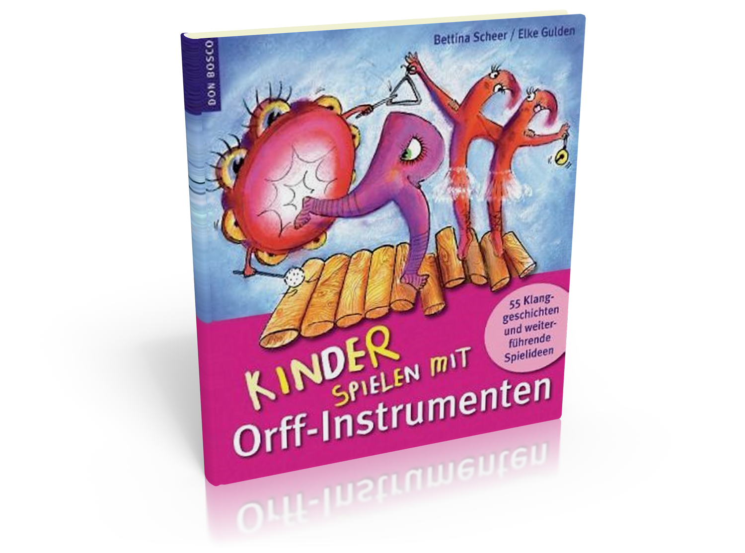 Kinder spielen mit Orff-Instrumenten